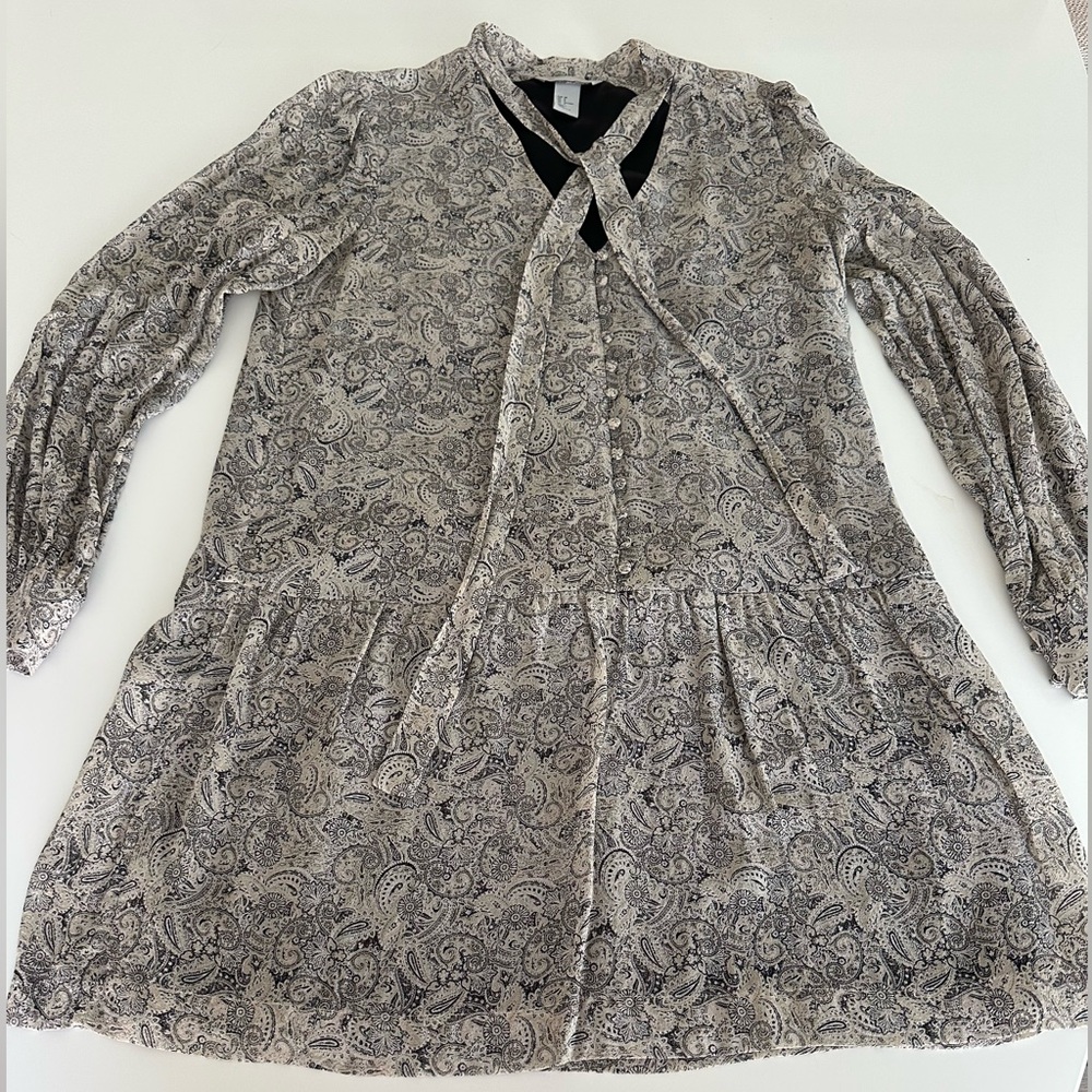 Paisley Long Sleeve Dress